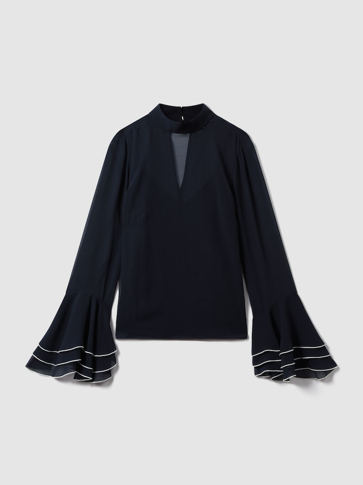 Florere Fluted Cuff Blouse - Image 2 of 7 Florere Fluted Cuff Blouse - Image 2 of 7