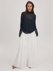 Florere Fluted Cuff Blouse - Image 3 of 7