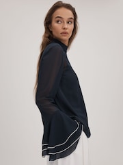 Florere Fluted Cuff Blouse - Image 5 of 7