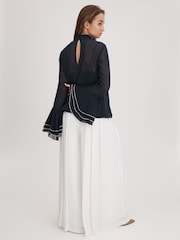 Florere Fluted Cuff Blouse - Image 6 of 7