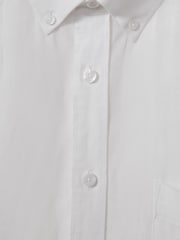 Reiss White Queens 100% Linen Button-Down Collar Shirt - Image 4 of 6