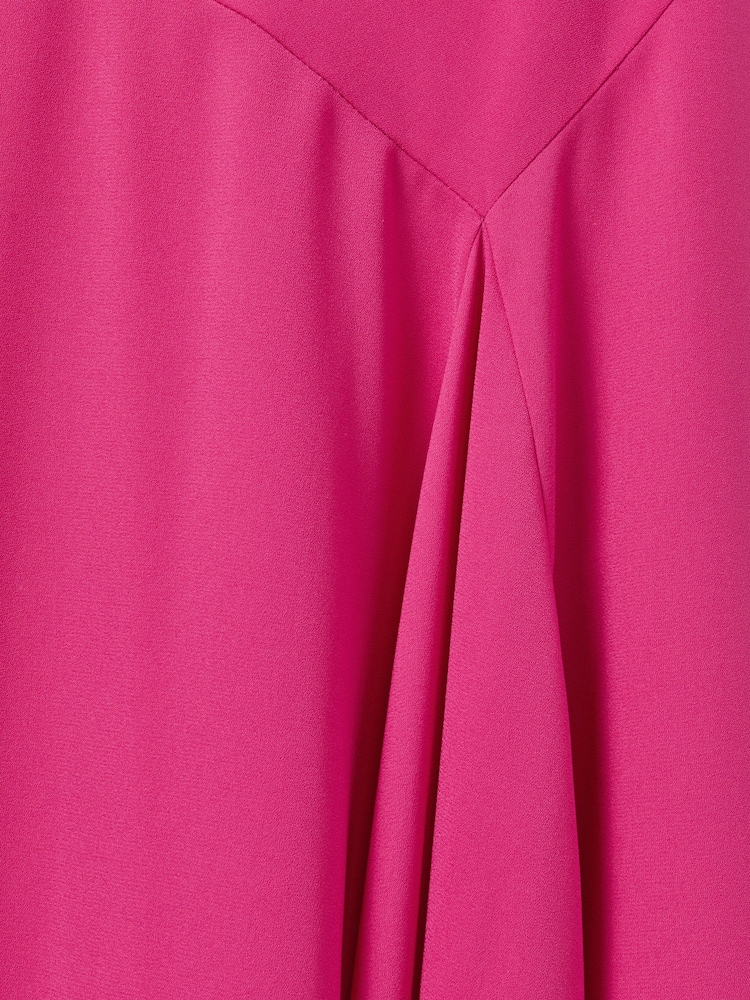 Florere Crepe Asymmetric Midi Dress - Image 6 of 6