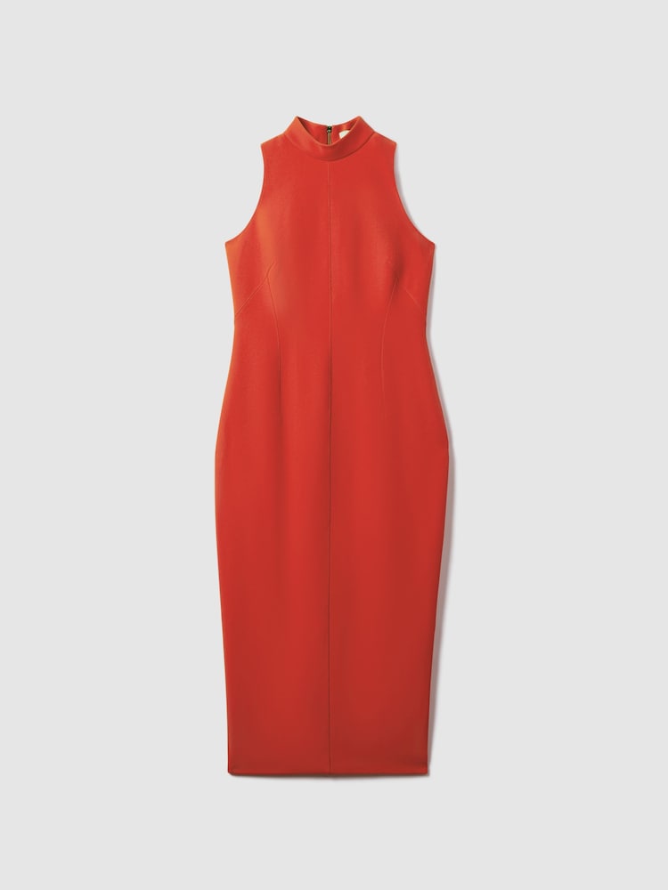 Florere Crepe Fitted Midi Dress - Image 2 of 6