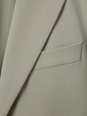 Reiss Green Whitley Wool Blend Single Breasted Suit Blazer - Image 6 of 6