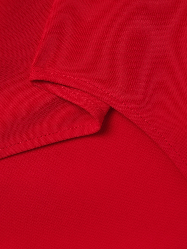Reiss Red Katya Flute Sleeve Bodycon Midi Dress - Image 6 of 6
