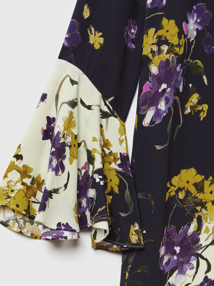 Florere Bedrucktes Midikleid mit ausgestellten Bündchen - Bild 8 von 8 Florere Bedrucktes Midikleid mit ausgestellten Bündchen - Bild 8 von 8
