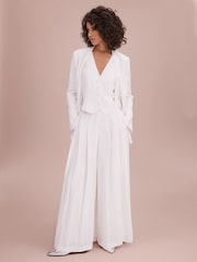 Florere Collarless Double Breasted Blazer - Image 3 of 6