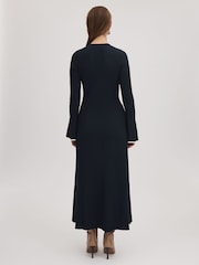Florere Fitted Fluted Cuff Midi Dress - Image 5 of 7