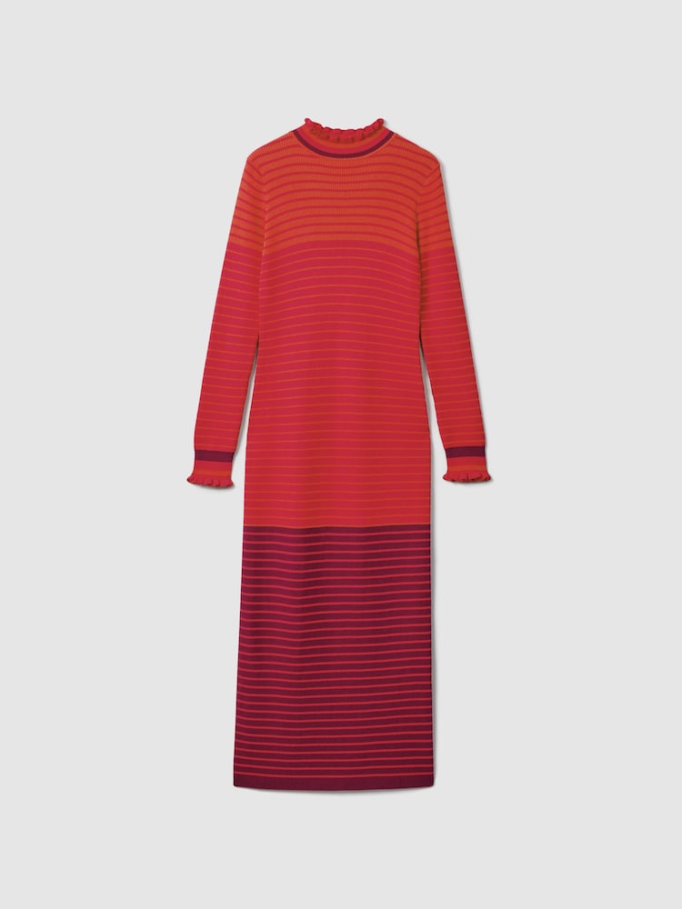 Florere Knitted Striped Midi Dress - Image 2 of 7