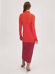 Florere Knitted Striped Midi Dress - Image 5 of 7