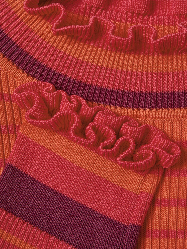 Florere Knitted Striped Midi Dress - Image 7 of 7