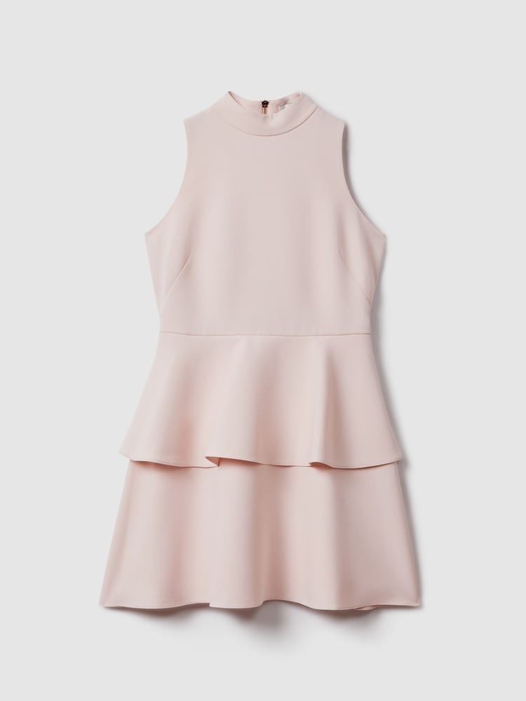 Mini vestido a capas rosa pálido Florere - Imagen 2 de 5 Mini vestido a capas rosa pálido Florere - Imagen 2 de 5