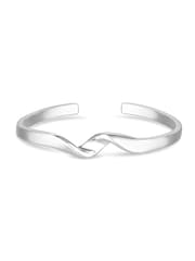 Inicio Recycled Sterling Silver Plated Twisted Bangle Bracelet - Gift Pouch - Image 1 of 2