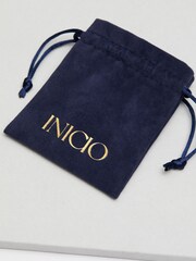 Inicio Recycled Sterling Silver Plated Molten Earrings - Gift Pouch - Image 2 of 2