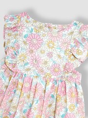 JoJo Maman Bébé Pink Sunflower Pretty Summer Dress - Image 4 of 4