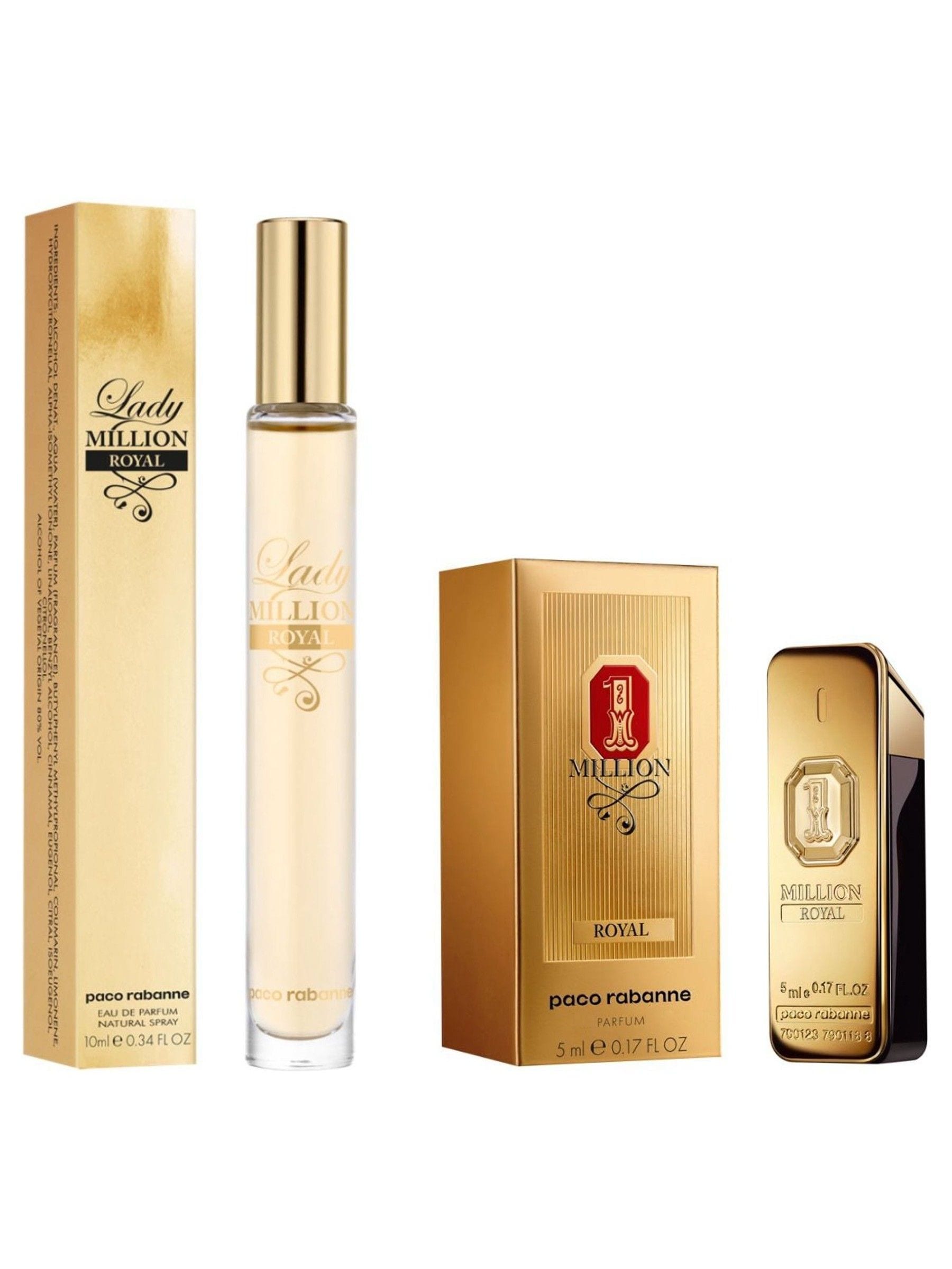 Buy Rabanne 1 Million Royal 5ml and Lady Million Eau de Parfum 10ml Duo from the Next UK online shop