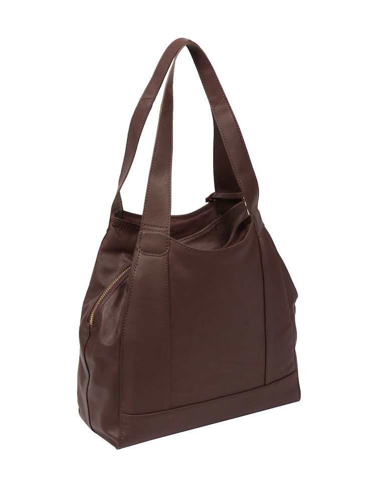 Pure Luxuries London Colette Leather Dark Brown Handbag - Image 2 of 7 Pure Luxuries London Colette Leather Dark Brown Handbag - Image 2 of 7