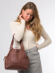 Braun - Pure Luxuries London Colette Handtasche aus Leder - Bild 1 von 7