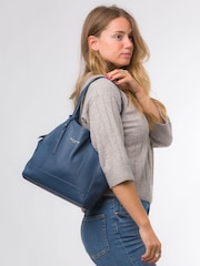 Dunkelblau - Pure Luxuries London Colette Handtasche aus Leder - Bild 1 von 2