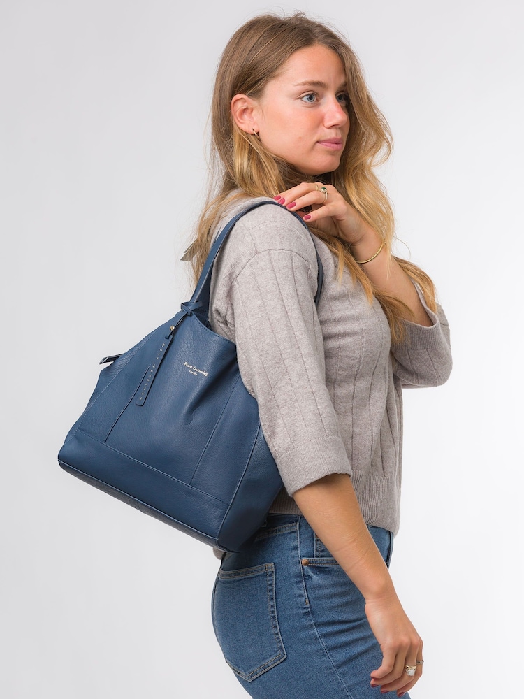 Dunkelblau - Pure Luxuries London Colette Handtasche aus Leder - Bild 1 von 2