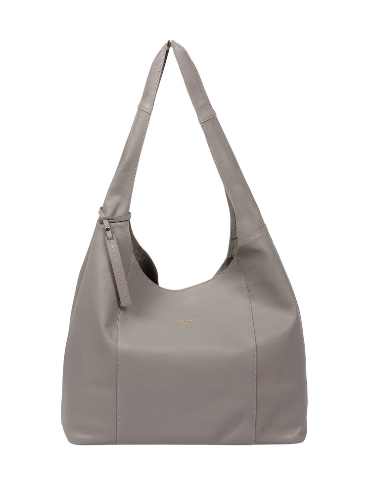 Grau - Pure Luxuries London Nina Leder-Umhängetasche - Bild 6 von 6