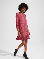 Hobbs Red Liana Dress - Image 3 of 4