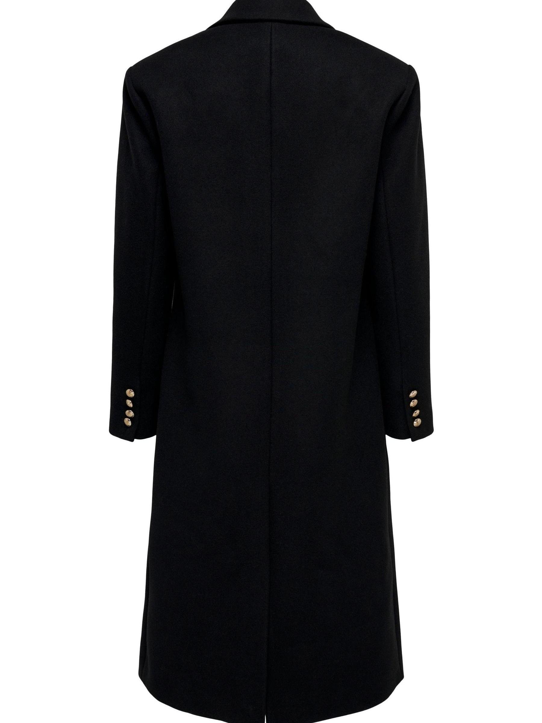 Buy ONLY Black Longline Military Coat from Next Luxembourg Buy ONLY Black Longline Military Coat from Next Luxembourg