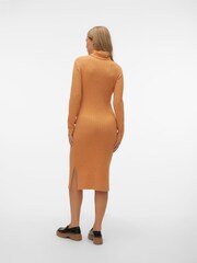 Mamalicious Yellow Maternity Roll Neck Knitted Jumper Dress With Nursing Function - Image 2 of 5