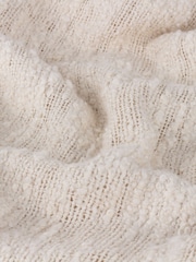Yard Ecru Cream Heath Cotton Tasselled Throw - Image 3 of 5