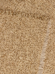 Yard Natural Beige Doze Woven Fringed Throw - Image 4 of 5