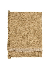 Yard Natural Beige Doze Woven Fringed Throw - Image 5 of 5
