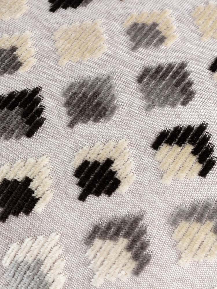 Paoletti 40 x 60cm Lexington Diamond Velvet Jacquard Feather Filled Cushion - Image 4 of 5