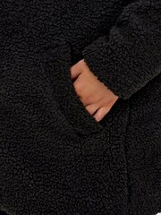 ONLY Curve Black Teddy Tailored Coat - Image 4 of 5