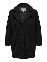 ONLY Curve Black Teddy Tailored Coat - Image 5 of 5