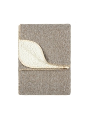 Furn Natural Nurrel Sherpa Knitted Throw - Image 1 of 2