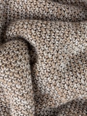 Furn Natural Nurrel Sherpa Knitted Throw - Image 2 of 2