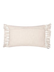 Yard Sono Ink Abstract Fringed Polyester Filled Cushion - Imagem 2 de 5