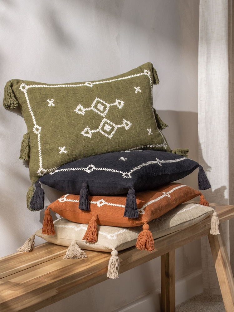Подушка 100% хлопка с вышивкой Yard Folis - Изображение 2 из 7 Подушка 100% хлопка с вышивкой Yard Folis - Изображение 2 из 7