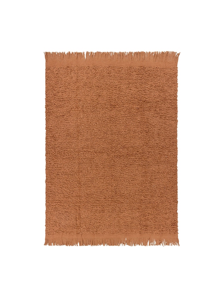 Yard Ginger Brown Ulsmere Boucle Fringed Throw - Image 2 of 5