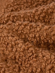 Yard Ginger Brown Ulsmere Boucle Fringed Throw - Image 4 of 5