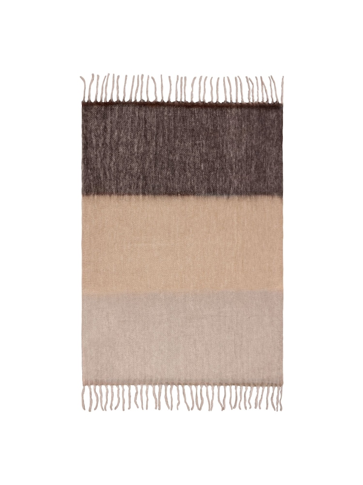 Yard Flint Grey Rawton Ombre Herringbone Throw - Image 1 of 5 Yard Flint Grey Rawton Ombre Herringbone Throw - Image 1 of 5