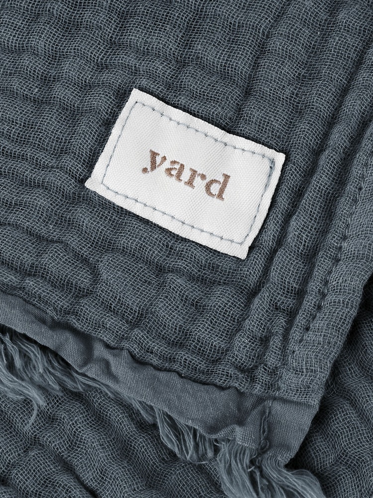 Yard Оверсайз Lark 4 Layer Muslin плиссированная ткань 100% хлопка покрывало - Изображение 6 из 6