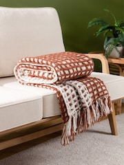 Furn Red Toasty Waffle Throw - Image 1 of 3