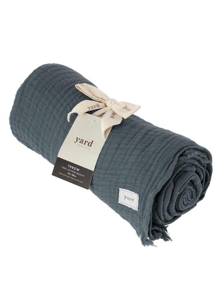 Yard Lark 4 Layer Muslin Crinkle 100% Cotton Throw - Image 3 of 6