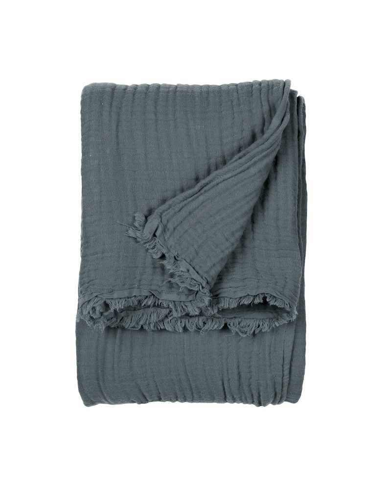 Yard Lark 4 Layer Muslin Crinkle 100% Cotton Throw - Image 4 of 6