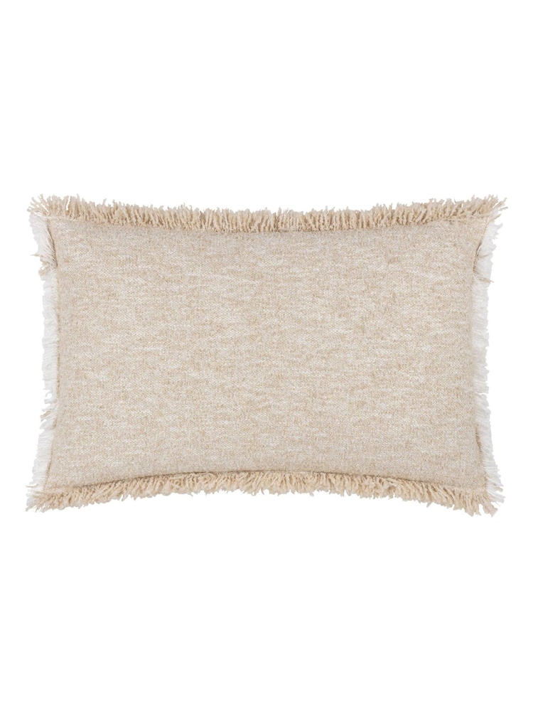 Подушка с перьевым наполнителем Yard Doze Woven Fringed Feather Filled Cushion - Изображение 2 из 4