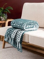 Furn Blue Toasty Waffle Throw - Image 1 of 3