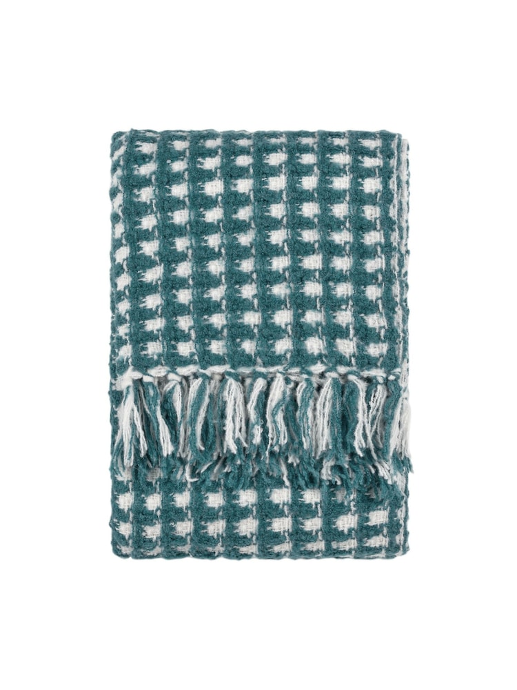 Furn Blue Toasty Waffle Throw - Image 2 of 3