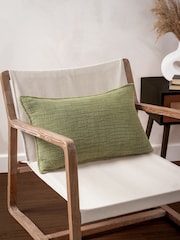 Yard Khaki 40 x 60cm Ribble 100% Cotton Polyester Filled Cushion - Image 1 of 7