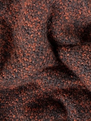 Furn Rust Nurrel Sherpa Knitted Throw - Image 3 of 3